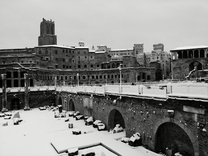 Snow in Rome