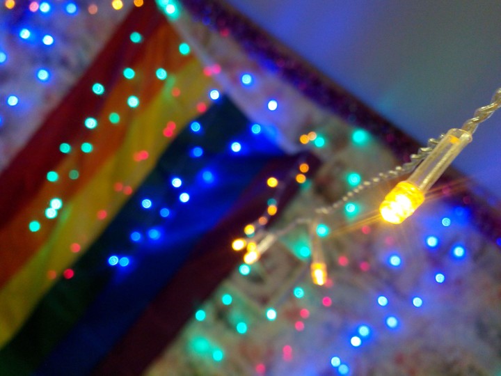 lights. rainbow