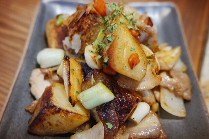 Grilled potato butter