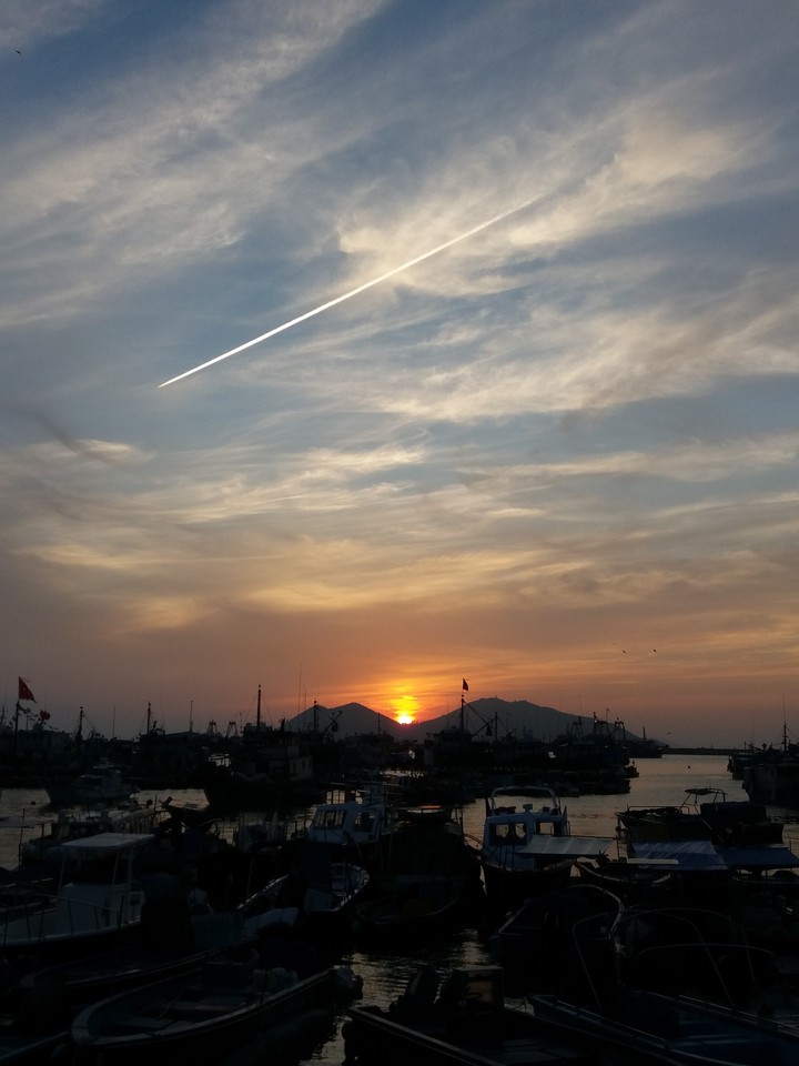 Sunset in Cheung Chau, Hong Kong
