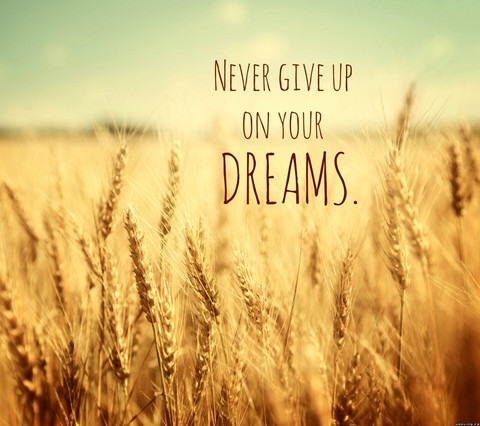Never give up!