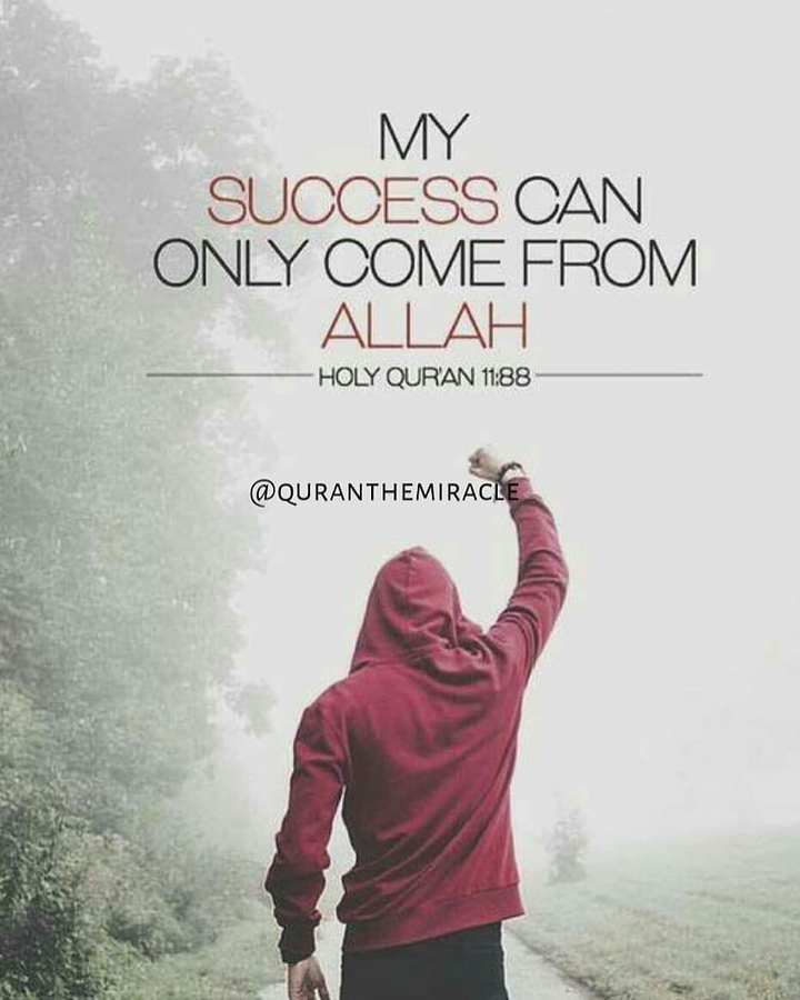 My success can only come from Allah