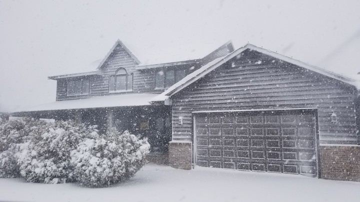 snowy home
