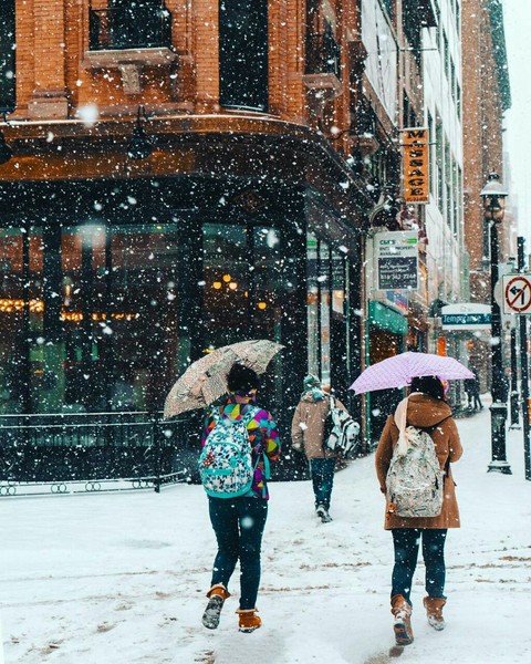 A beautiful day Snow in London