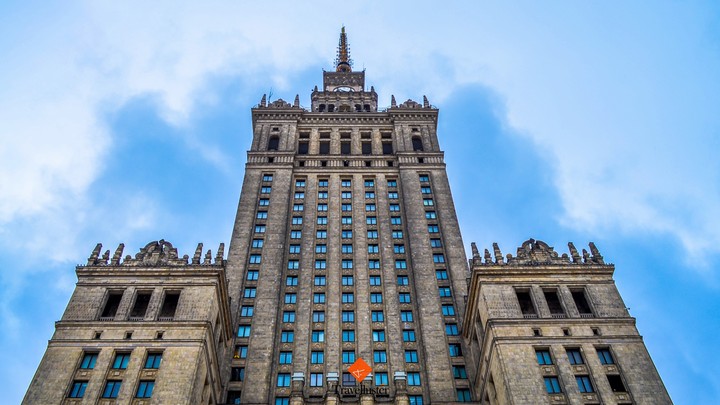Landmark building in Warsaw