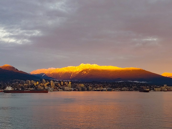 Mountain top glow
