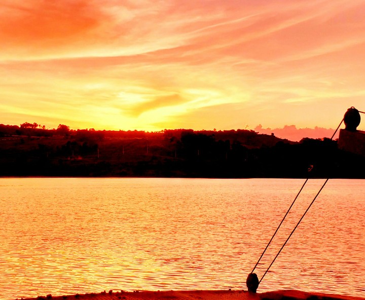 por sol lagos do Iguaçu