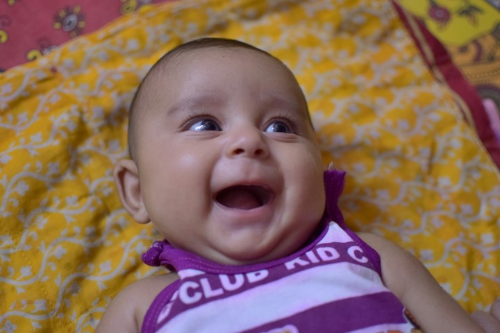 My baby laughing