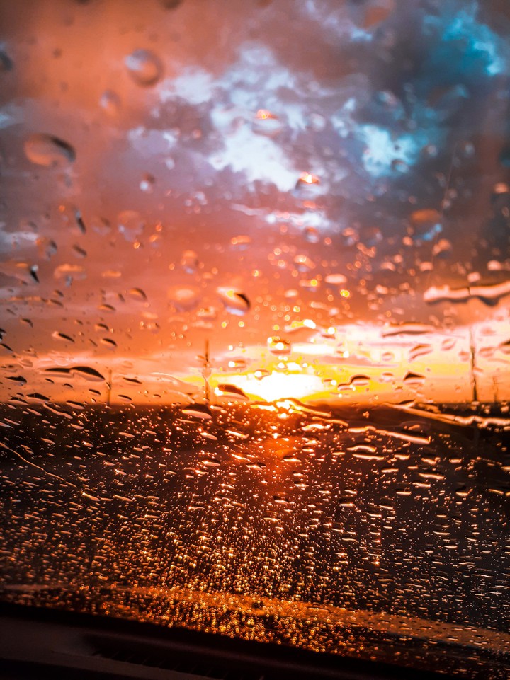 Sunrise in the rain