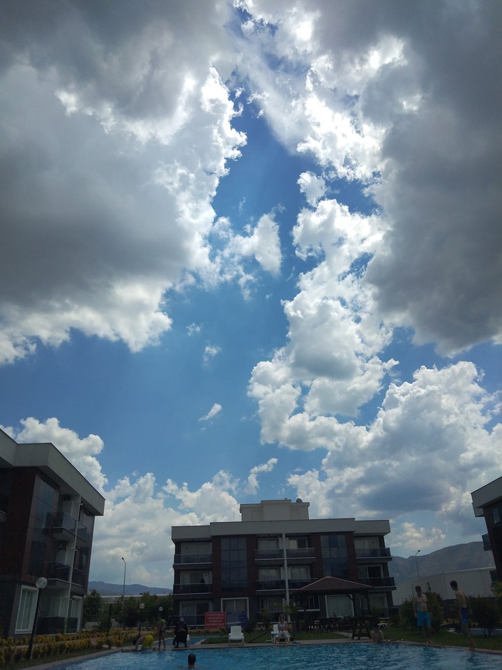 Clouds and Pool