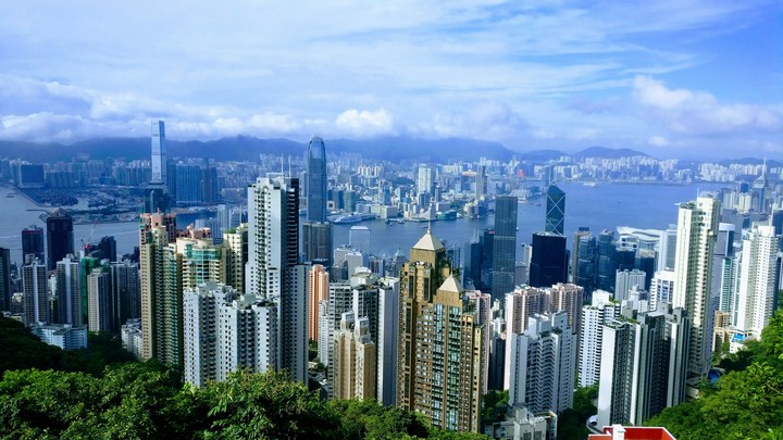 skyline of Hong Kong