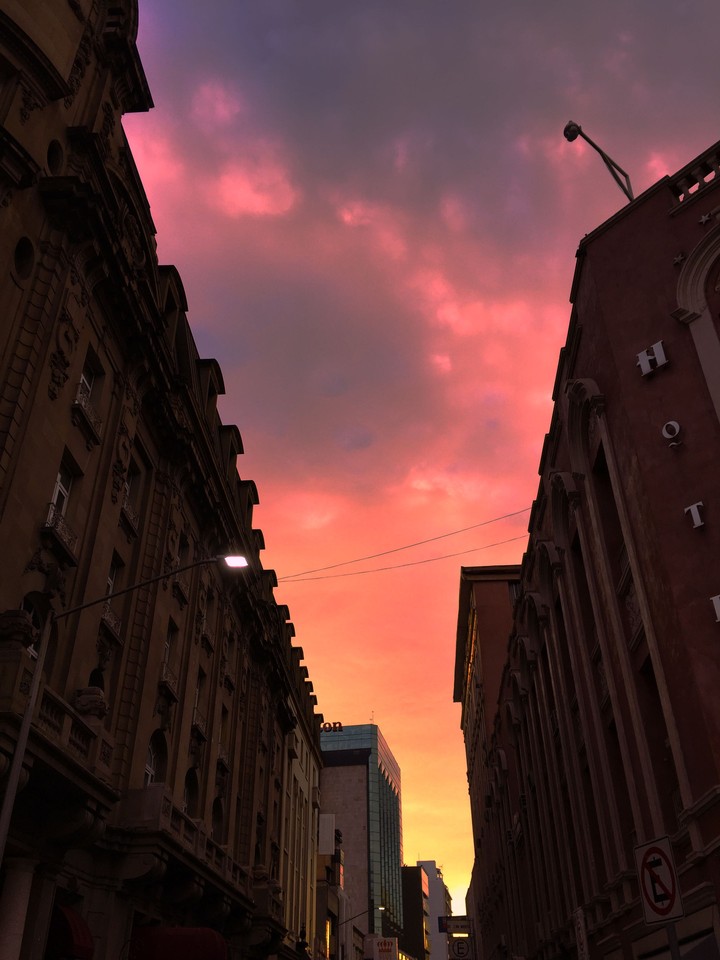 Dusk downtown