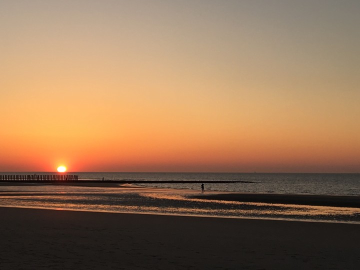sunset at northsea