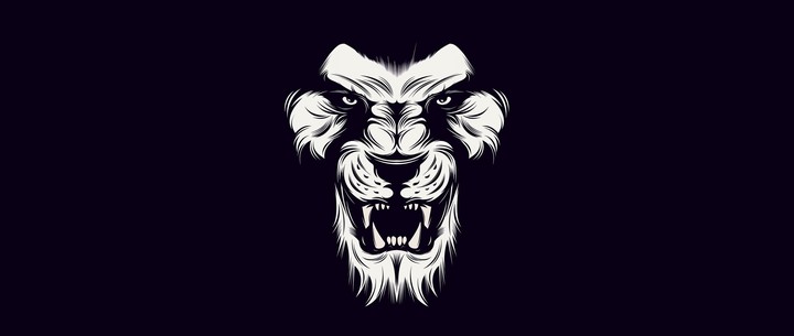 lion (noir-blan) (black-white)