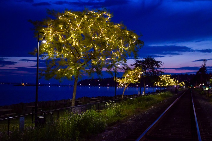 Magnificent view of White Rock beach, British Columbia