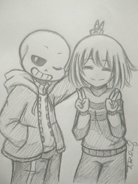 sans and frisk undertale