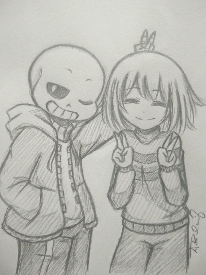 sans and frisk undertale