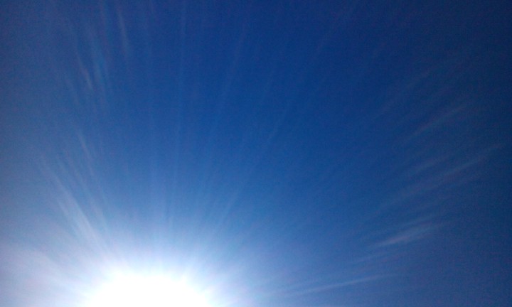 Glaring sun