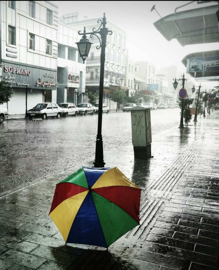 شهر من در باران...