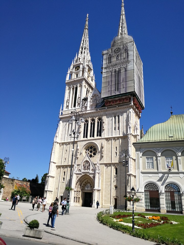 A famous church in Zagreb, Croatia