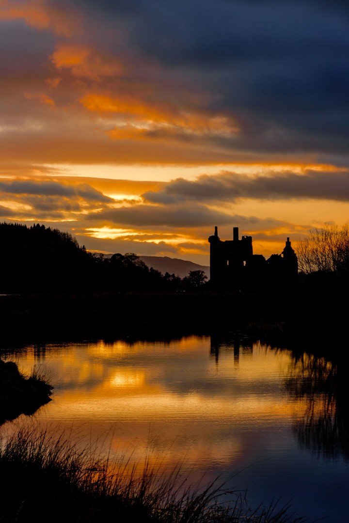 Scottish Castle at Dusk