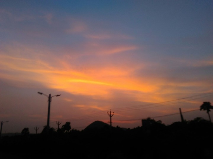 orange sky