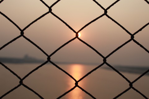 #Sunset#behind the bar