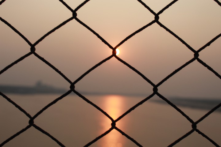 #Sunset#behind the bar