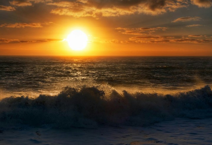 Sunset at the sea