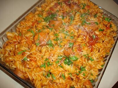 Macarrão na pressão.