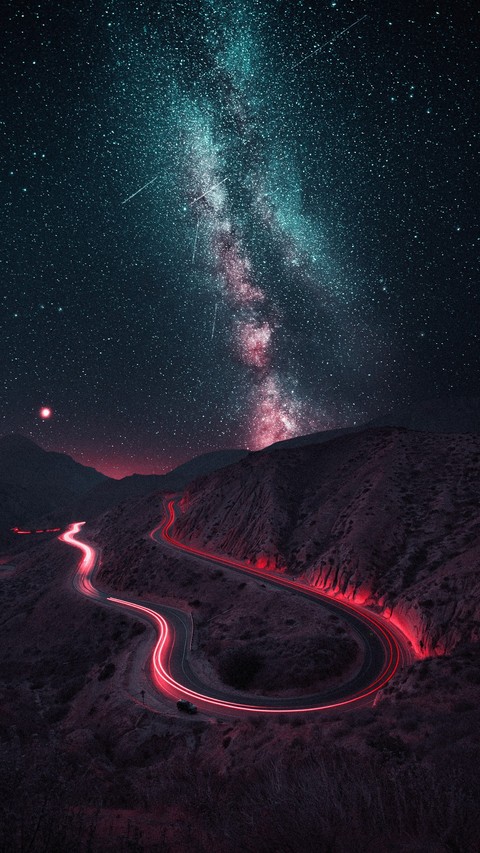 обои highway, trail