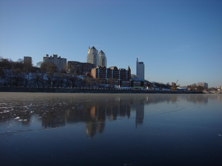 dnipro city winter