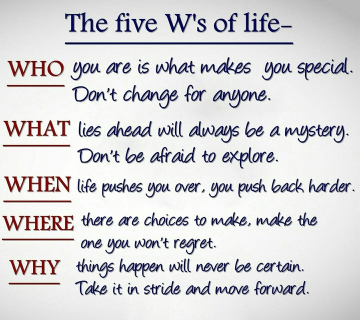 The 5 Words of Life.....