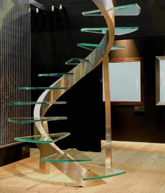 Glass stairs.....