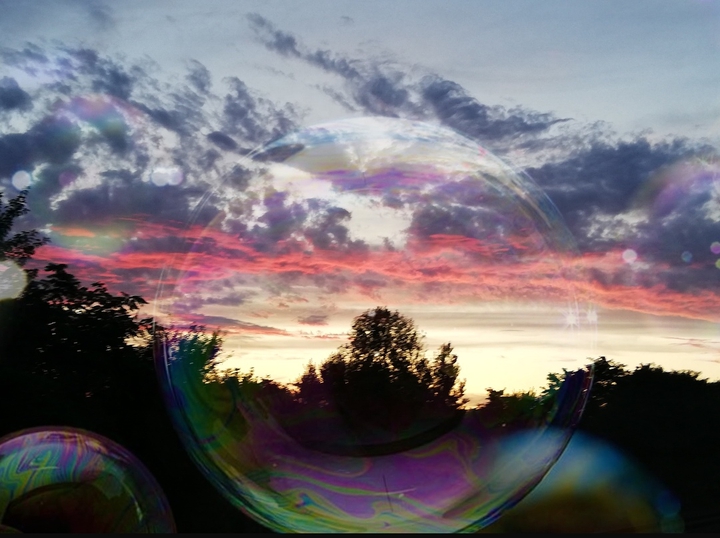 bubble sunset