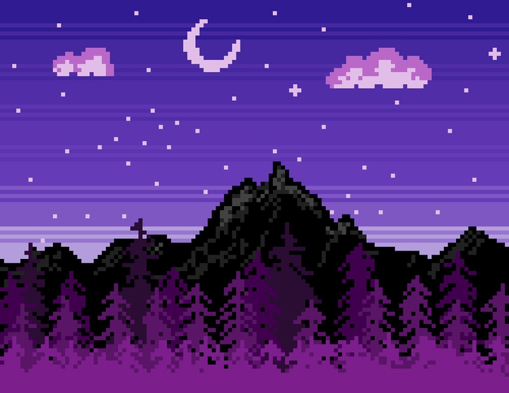Purple forest
