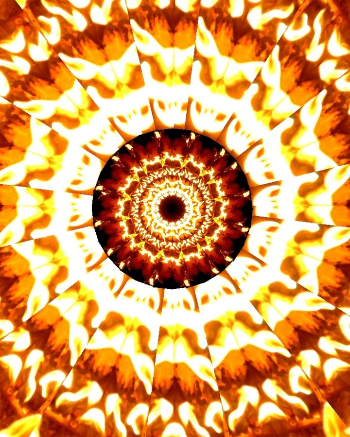 Fire kaleidoscope