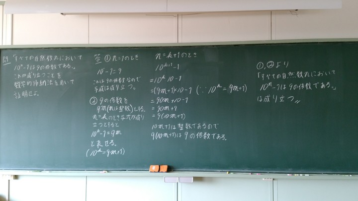 数学的帰納法の証明