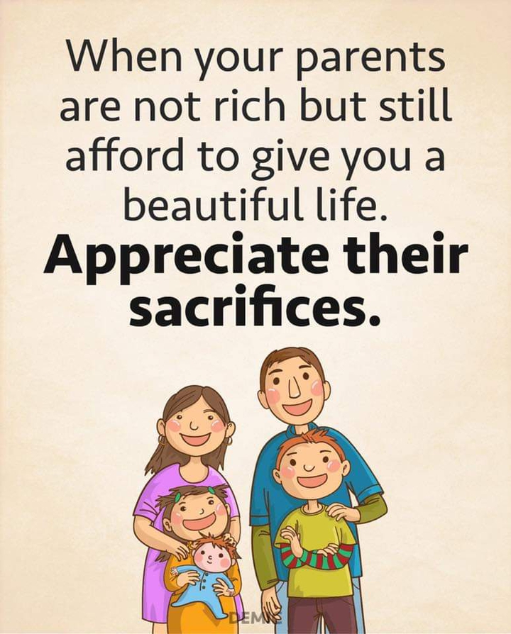 Appreciate Their Sacrifices ~ Parents ♥️