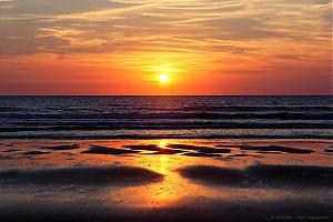 le coucher de soleil