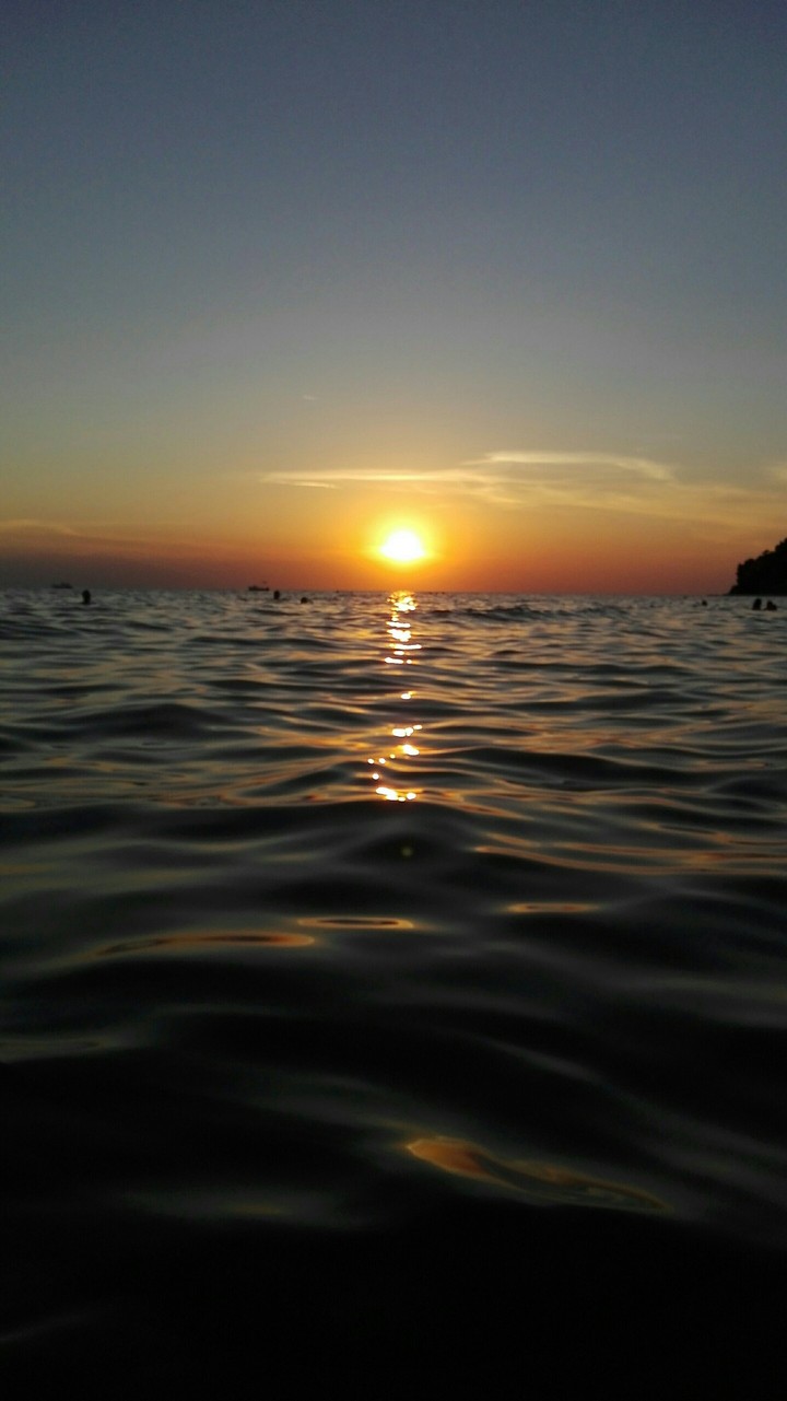 Watching the sunset!