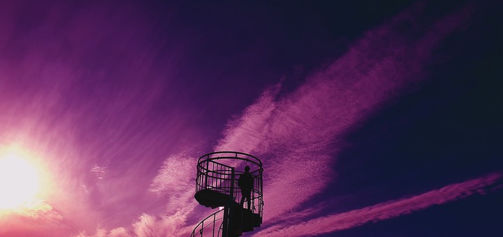 purple sky