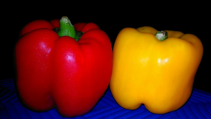 Red Chilli & Yellow Chilli Click by Mobile Pic
