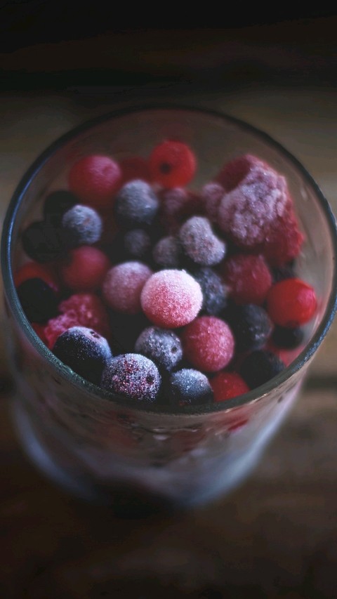 red and blue berry