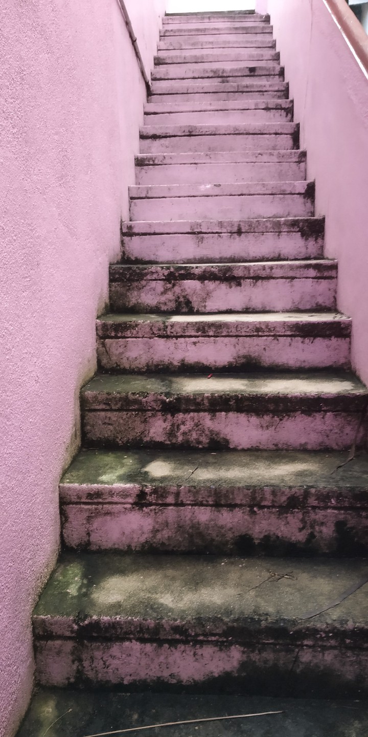 upstairs