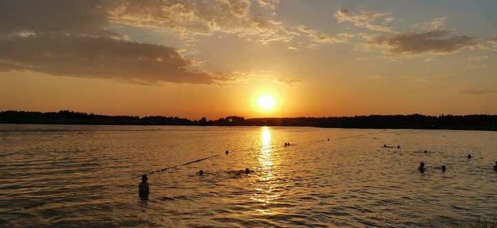 море, закат