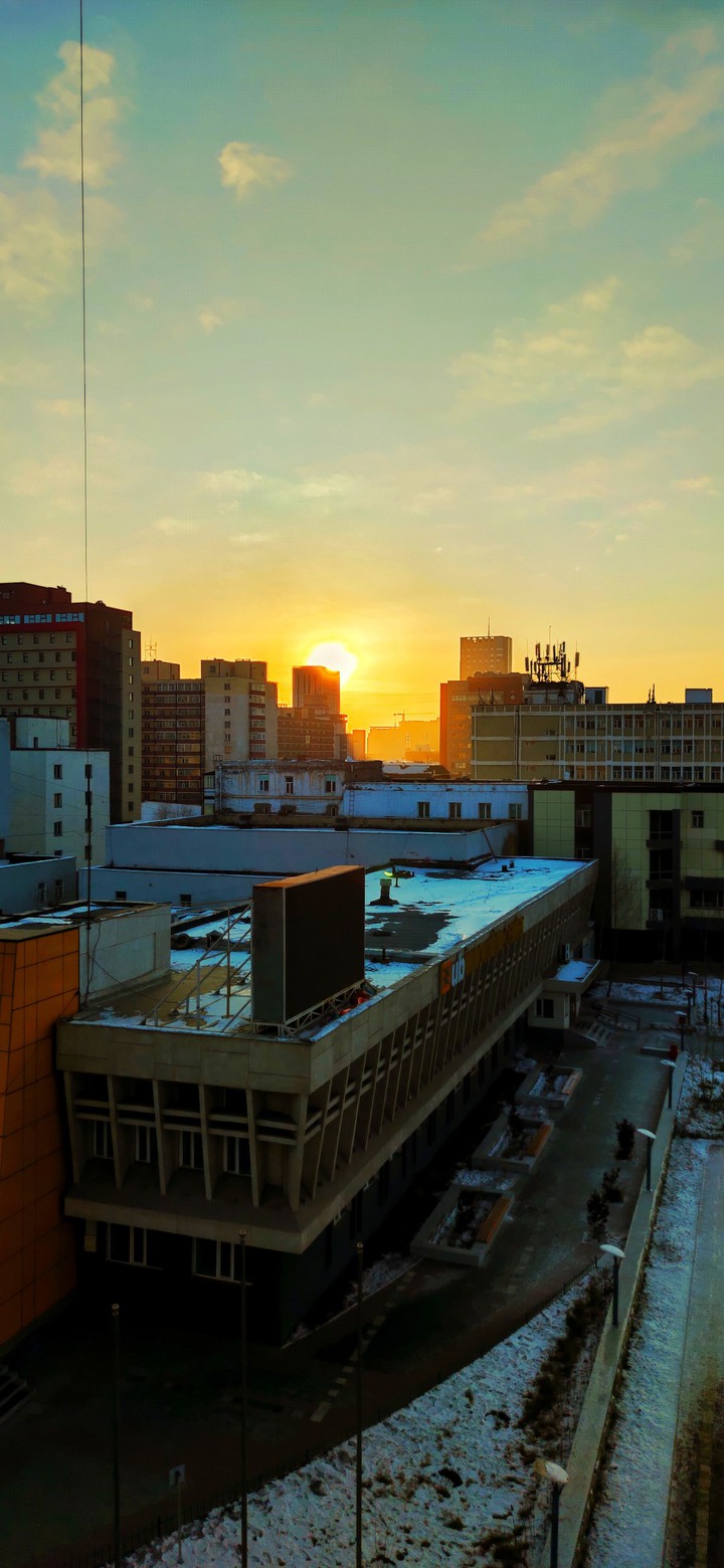 Sunrise in Ulaanbaatar