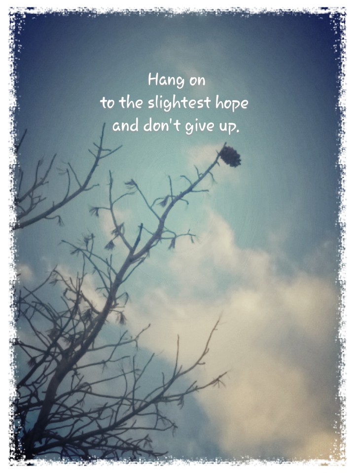 Hang on