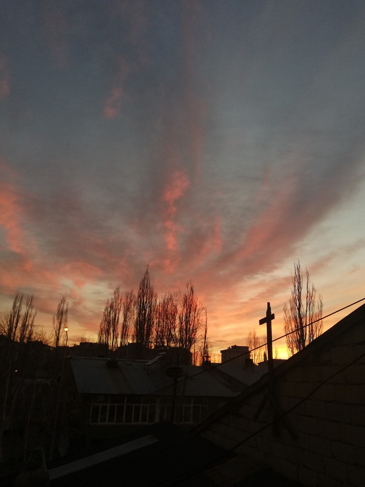 cloud and sunset