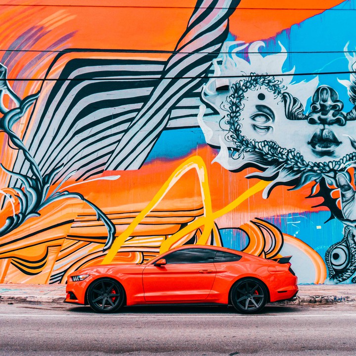 Orange car